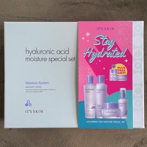 NIB It's Skin Hyaluronic Acid Moisture Special Set - 4 Full Size + 3 Mini Gift